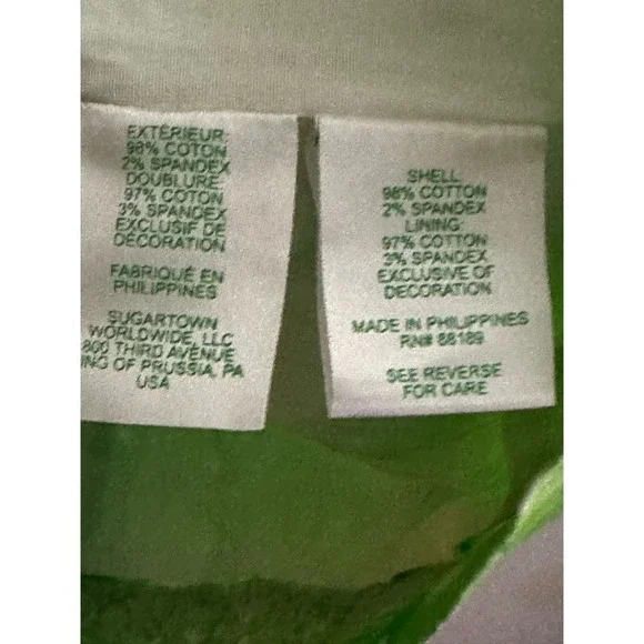 Lilly Pulitzer Alyce Elbow Sleeve Stretch Cotton Shift Dress Green - Sz 0/XS - Picture 3 of 6